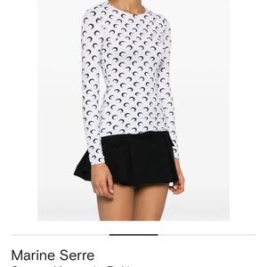 Marine Serre Monochrome Crescent Moon Long Sleeve